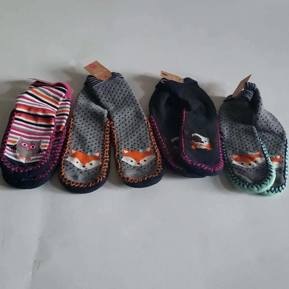 GIRLS Cute Animal Theme Moccasins Lot